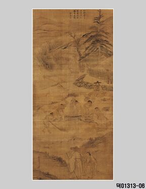 6폭: 打稻樂趣 (타작)