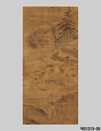 6폭: 打稻樂趣 (타작)