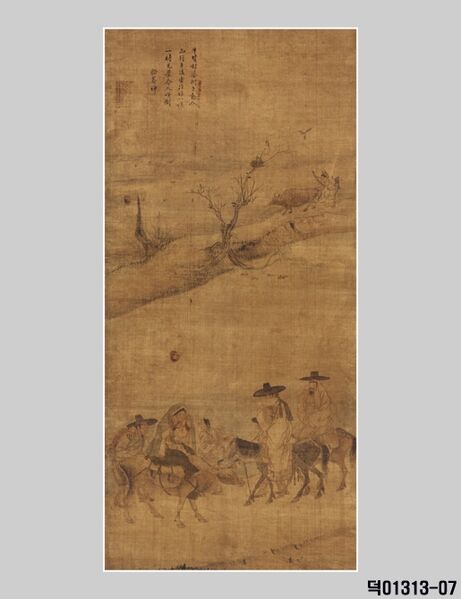 파일:김홍도-행려풍속도병-7노상풍정.jpg